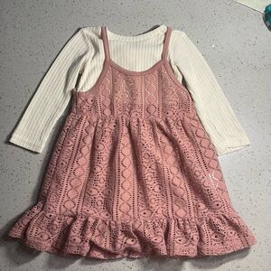 Knitted lace dress knit dress like new, size 90cm (approx.2T)